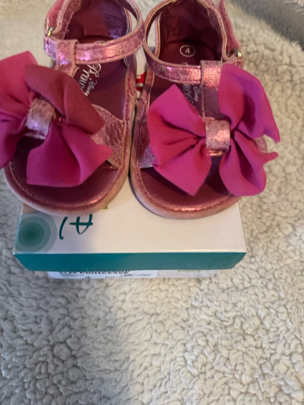 Disney Pink Bow Toddler Sandals